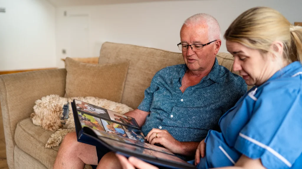 Macmillan and patient family photos